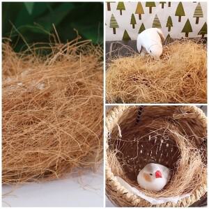 200g/팩  섬유 애완조류 집 둥지 재료 앵무새 비둘기 햄스터 톱밥  쿠션 새장 액세서리