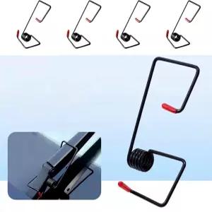 윈드실드 와이퍼 암 압력 스프링 부스터 - 비/눈 속 가시성 향상을 위한 풀러 도구 성능 간편한 설치 4PCS