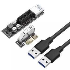 ELFJMZP PCIe 3.0 x 90도 라이저 케이블 60cm 네트워크 카드/사운드 카드/캡처 슬롯 익스텐더와 호환되는