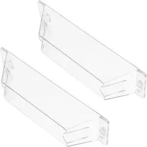 조조퍼니 2Pc 투명 플라스틱 레인지 후드 오일 캐처 컵 6.10X1.49X1.25인치 가정용 주방 필터 액세서리