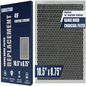 97007696 레인지 후드 필터 41F 스토브 통풍구 주방 교체 그리스 메쉬 불 탄소 오븐 크기 10.5인치 x