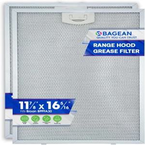 베이건 스토브 후드 통풍구 필터 11.81인치 x 16.25인치 BPPFA30 브로안 레인지 교체 - 알루미늄 메쉬 주방