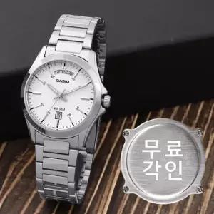 무료각인 카시오 MTP-1370D-7A3 클래식 라운드 데이데이트 정장 남자 메탈 시계 d5