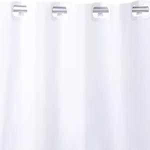 Kenny KN61377 FlexHook 중간 무게 5 게이지 방수 PEVA 샤워 커튼 라이너 쉬운 설치 후크 없음 호텔 스타일