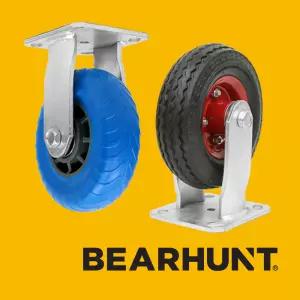 베어헌트 에어바퀴 발포바퀴 6인치 통바퀴 구르마 손수레 핸드카(고정)