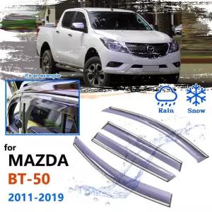 차박 도킹 차량용 텐트 자동차 사이드 윈도우 디플렉터 Mazda BT-50 BT50 2011 ~ 용 UR 안티 레인 가드 미