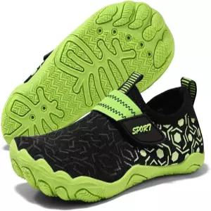 쿠트고 걸스 워터 슈즈 하이킹 아웃도어 아쿠아 양말 퀵 드라이 경량 비치 수영 스포츠화 미끄러짐