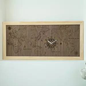 원목 스티니아 세계지도 아름데코 시계
