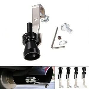 [호환품]S사이즈 블랙 바이크 오토바이 터보 사운드 휘슬 (피쉬테일 배기 슈퍼 커브 머플러용)