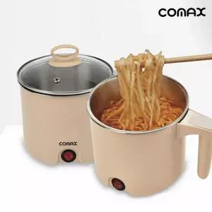 전기포트 코멕스099/1L/모카색상 미니라면포트 무선 멀티포트 멀티 쿠커 냄비 주방가전