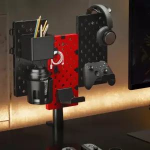 게임 헤드셋 플스 패드 거치대 페그보드 컨트롤러 엑박 프로콜 회전형 3면 3면페그보드