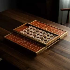 원목 장기판 알까기 바둑판 겸용 고급 목재 장기세트