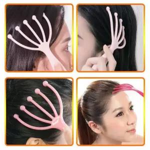 셀프 머리지압 힐링 롤링 손가락 두피마사지 안마기 OOV2+4nmN