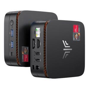 캠루이 에센엑스 E1 미니 PC, AMD 라이젠 3250U 최대 3 5GHz , 8GB DDR4 RAM 256GB M 2 SSD, 미니 데스크톱 컴퓨터 지원 듀얼 4K, WiFi, 비즈니스, 사무실, 가정용 이더넷