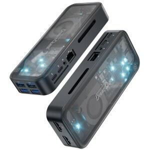 드림퀘스트 미니 플러스 미니 PC 윈도우 11 프로 프리로드, 인텔 N95 최대 3 4GHz 12GB DDR5 512GB SSD 미니 데스크톱 컴퓨터, 2 USB C, 2 HDMI, 4 USB 3 2, LAN, WiFi 6, Bluetooth5 3, 4K 60Hz 지원