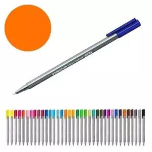 [문구] 트리플러스 주황색 펜 미세라인펜 오렌지 컬러 필기구
