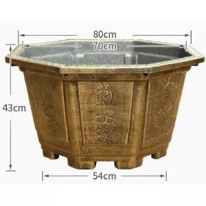 8각형 초대형 80cm 깨지지않는 연꽃 나무심기 분재 원형 들꽃