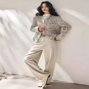 엘럽 여성 울 봄 모피 코트 프렌치 라이트 아사면 원템1