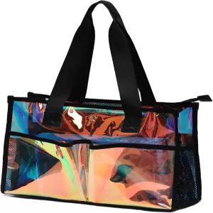 여성용 리데센트 클리어 토트백 방수 대형 비치 토트 풀 수영 크루즈 휴가 필수품