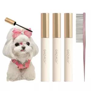 마논 로사 펫 스타일링 젤 페이셜 헤어 케어 키트 속눈썹 및 코 털을 위한 저자극 그루밍 세트 요크키