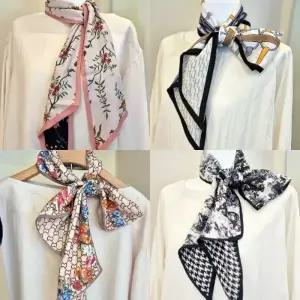 지앤지 우아한 양면 롱 스카프 180 예쁜스카프 실키 드레이프 클래식 5가지패턴