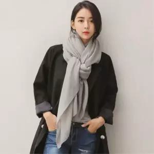 봄 무지 가을 롱 여자 스카프 여성 엄마 명품 할머니 엄마 스카프 무지