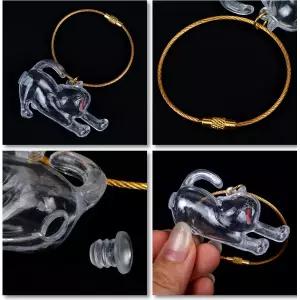 깜도리2 메모리얼 고양이 보관 털 키링 하품하는냥이