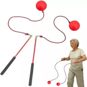 우글리츠 어깨 릴 볼 스윙 회전근개 운동 장비 360 엉킴 없는 논스트레치 로프 및 홈 0.24파운드 강화된