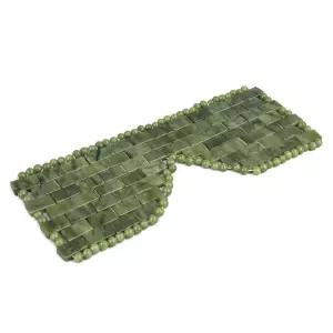 레이지가 제이드 마스크 100 리얼 함유된 핫 앤 콜드 테라피용 대형 페이셜 쿨링 그린 스톤 즈 수면 릴