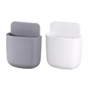 다용도 벽걸이 리모컨 수납 케이스 벽홀더 정리함 수납함 데스크 소품 벽면 공간 절약