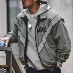 미군항공점퍼 중년 봄잠바 봄버 자켓 바람막이 간절기 워크자켓 경량 블레이저 오버핏 블루종