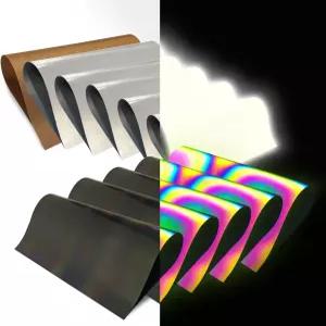 레인보우 반사 열전달 비닐 시트 HTV 11팩 12 x10 흰색 다리미 티셔츠에 테플론레인보우 함유