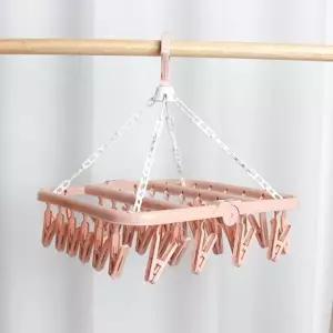 ( )빨래집게 다용도 의류 양말 빨래 건조대 집게 걸이 32클립 다용도빨래집게