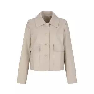 [롯데백화점]메르시앤에스 크롭 레더 자켓 MC3LEN5