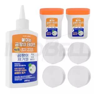 모아홈 붙이는 곰팡이 테이프 곰팡이제거젤 욕실 화장실 실리콘 벽지 물때 찌든때 곰팡이제거 1세트