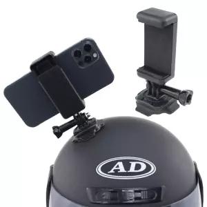 카메라 스마트폰 자전거 라이딩 헬멧 안전모 부착 거치대 촬영 마운트 액션캠