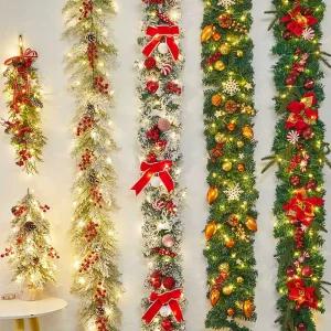 크리스마스 리스 장식 포토존 1.8m 벽트리 벽장식