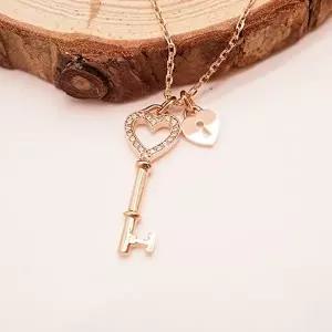[오팔하우스]14k 행운의 하트 열쇠 목걸이 OPGDN323