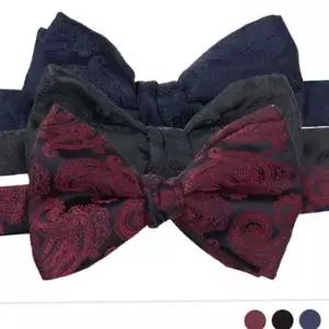 [셀러에이드]남자 보타이 남성 나비 넥타이 와이드 페이즐리 결혼식 웨딩 패션