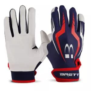 브렛 스판덱스 소재 글레디에이터 2.0 배팅장갑 네이비 야구장갑 스포츠잡화 야구타자장갑 굳은살방지 야구