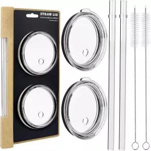 YETI용 텀블러 빨대 뚜껑 30온스 램블러용 교체 2개 컵 26온스 머그컵 35온스 브러시가 포함된 방수 상단