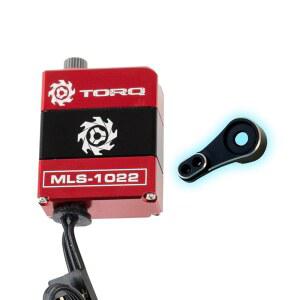 TORQ MLS-1022 고토크 마이크로 서보 5.0V - 8.4V CNC 마운트 및 암 리모컨 자동차, RC 카, 크롤러 축 SCX24 일렉트 , 업그레이드(HELIDIRECT), 미니, 레드/블랙