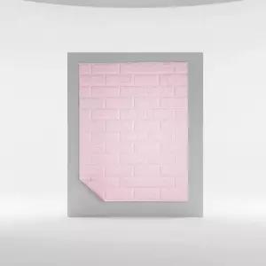 sh) 셀프 인테리어 단열벽지 10mm 10m 핑크 리얼 벽돌 폼블럭 시트지