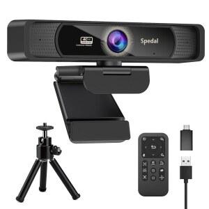삼각대, 광각 120 USB 웹캠, 소니 1/2.8인치 센서, 듀얼 마이크, 리모컨, 회의용 자동 초점, 온라인 회의, 스트리밍, 줌 및 팀 지원