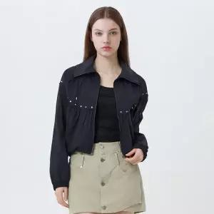 [롯데백화점]에고이스트 나일론 물결 셔링 점퍼 ES2TZ400