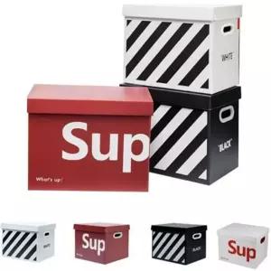 종이 수납함 다용도 이사 박스 종이 정리함 상자 접이식 보관함 바구니 이동식 공간 책장 물건 서랍 옷장