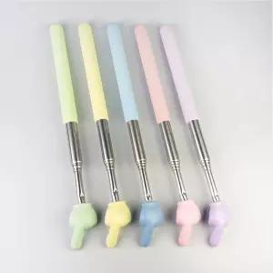 5단 길이조절 안테나 손가락 지시봉 수업용 발표용 포인터 파스텔 1개