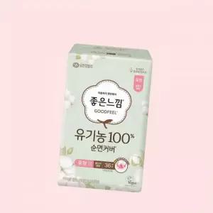 좋은느낌 유기농 순면커버 생리대 울트라 슬림 중형 36매 X 1EA 4605153