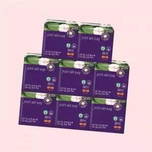 저스트마이데이 롱 팬티 속옷 언더웨어라이너 8팩 유기농생리대 SAP 프리 순면흡수체 4615905