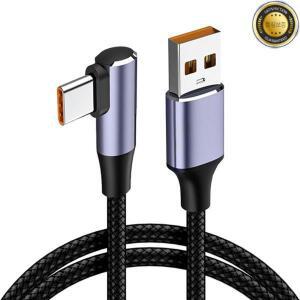 4.0 직각 와이어 90 도 데이터 케이블 100W PD 고속 충전 라인 USB A to C 타입 노트북 휴대폰용